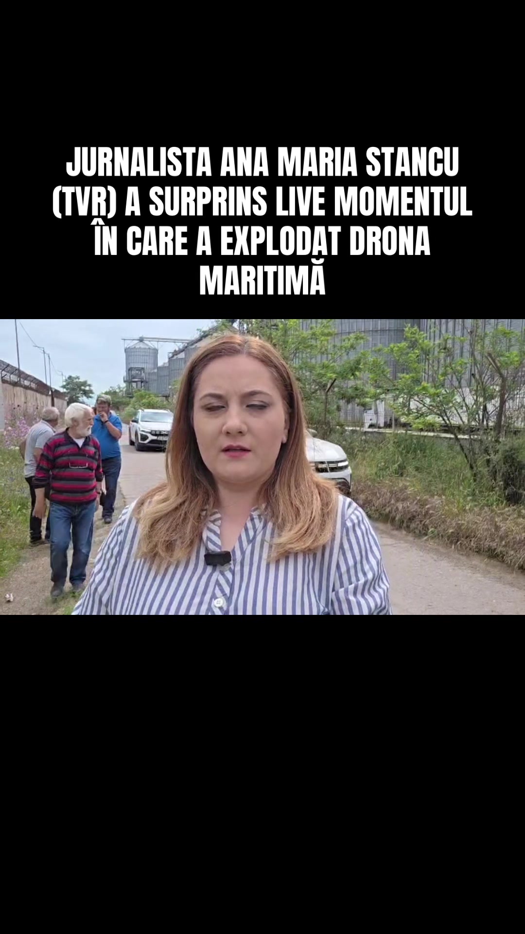 Jurnalista Ana Maria Stancu a surprins live momentul în care a explodat drona marină